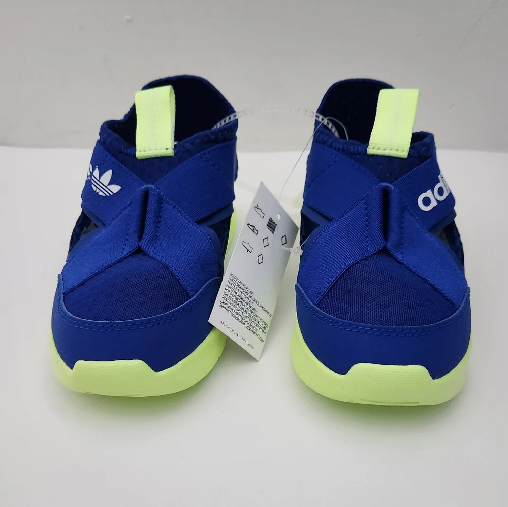 Adidas 360 Sandals Toddler Boys Royal Blue Lime Green Size 13.5 K